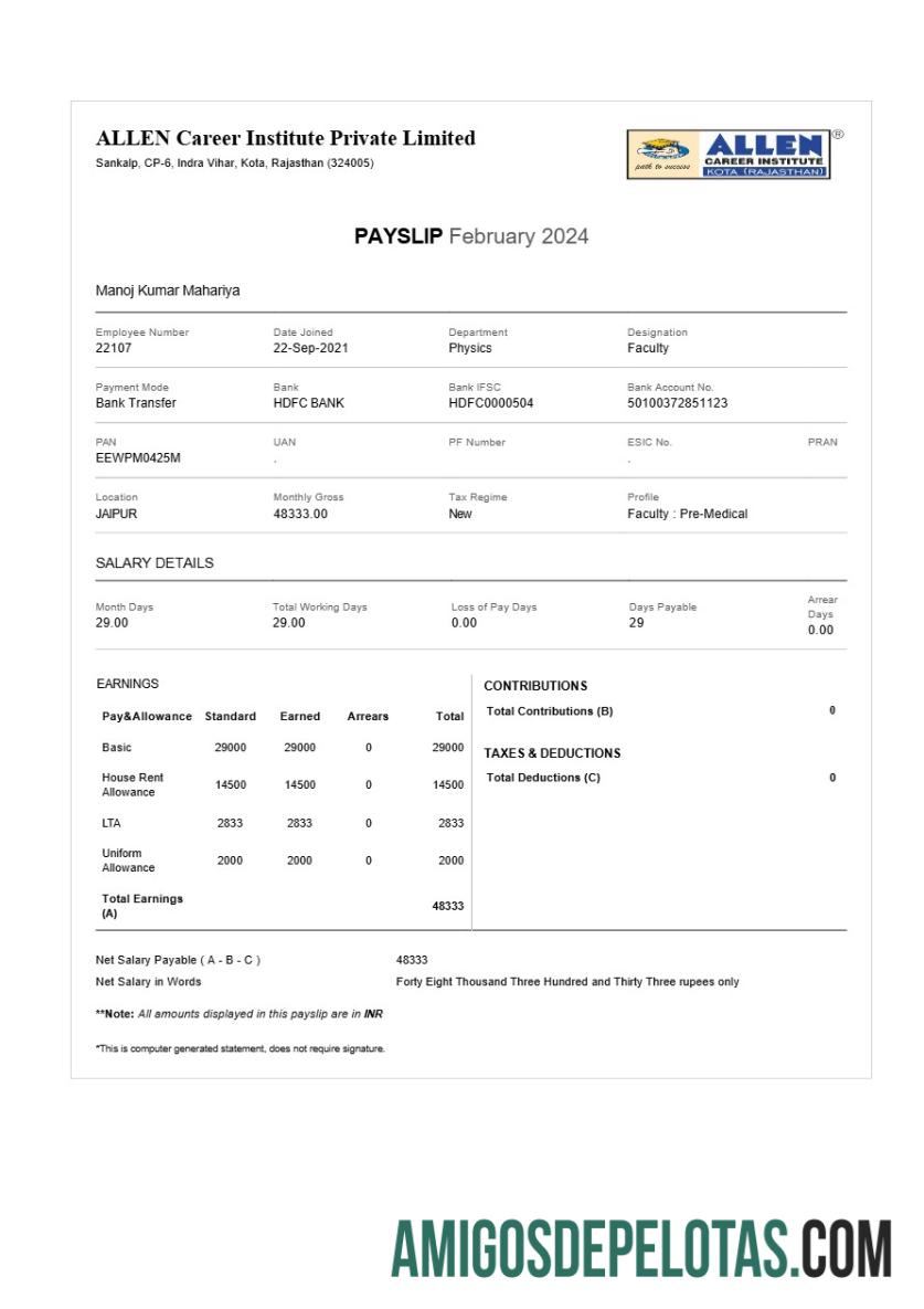 Imprimível Modelo de recibo de pagamento do ALLEN Career Institute em formatos Word e PDF.pdf, 1